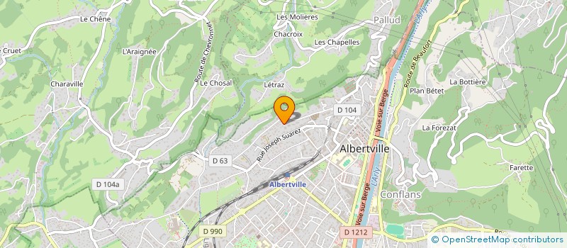 localisation de l'entreprise SOCIETE CIVILE JFL2  ALBERTVILLE