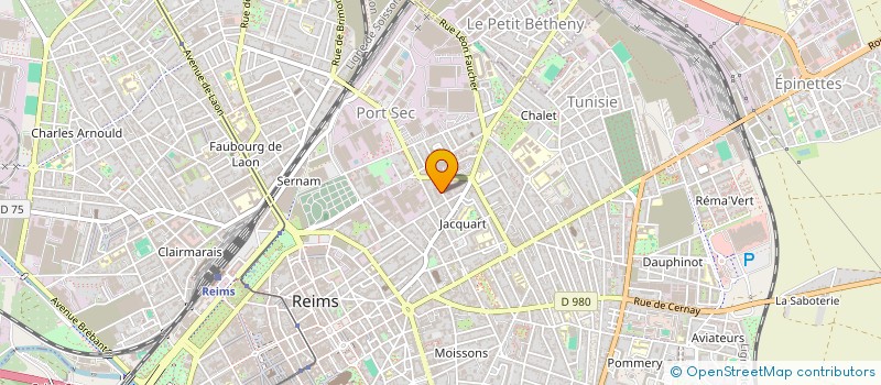 localisation de l'entreprise SOCIETE CIVILE JLB LEPOUTRE  REIMS