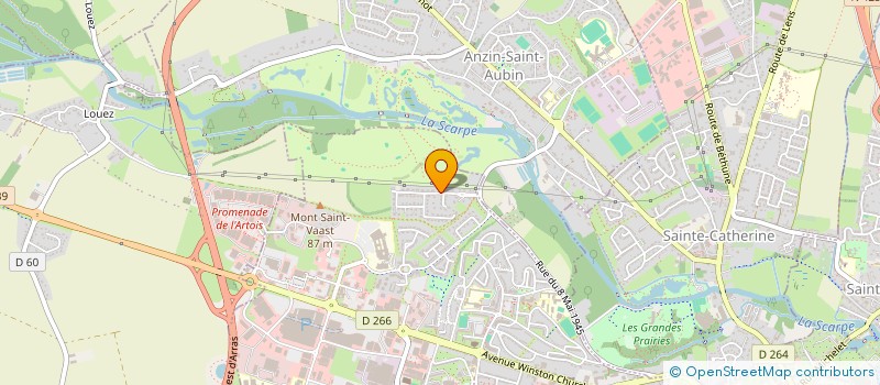 localisation de l'entreprise SOCIETE CIVILE JMA à ARRAS