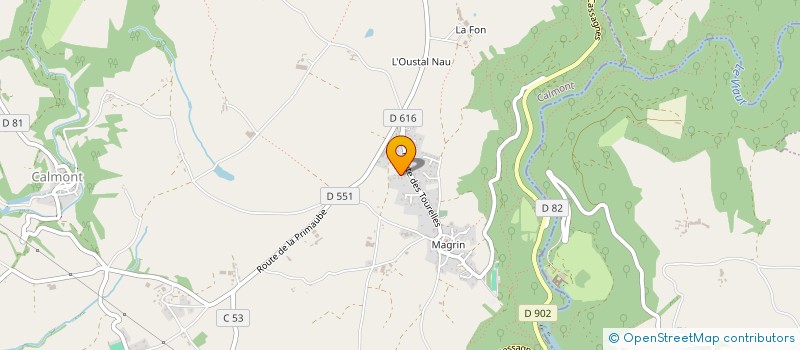 localisation de l'entreprise SOCIETE CIVILE JPCSM  CALMONT