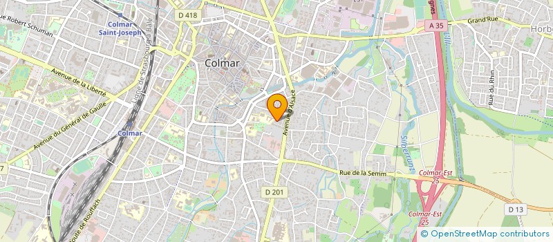 localisation de l'entreprise SOCIETE CIVILE JRPS  COLMAR