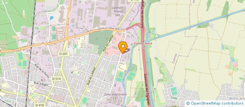 localisation de l'entreprise SOCIETE CIVILE JUVE  COLMAR