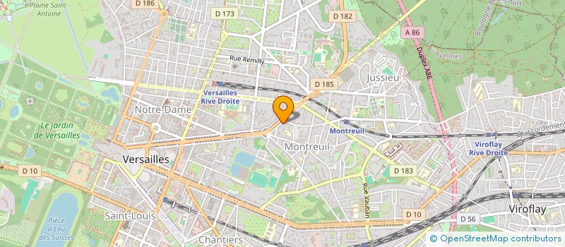 localisation de l'entreprise SOCIETE CIVILE KAKOU BALMONT à VERSAILLES