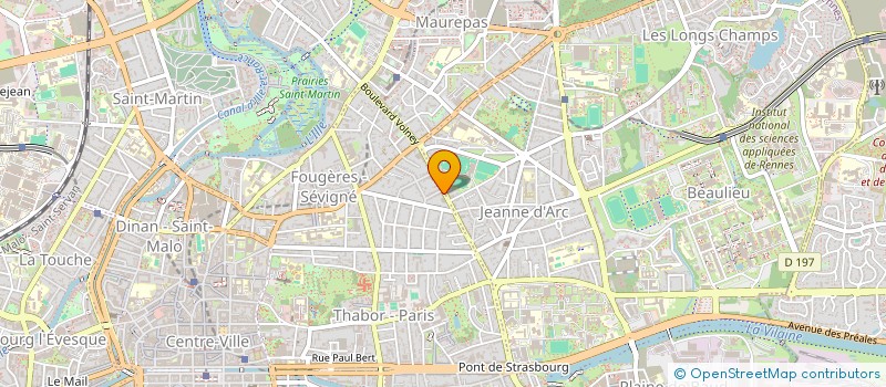 localisation de l'entreprise SOCIETE CIVILE KINE SEVIGNE  RENNES
