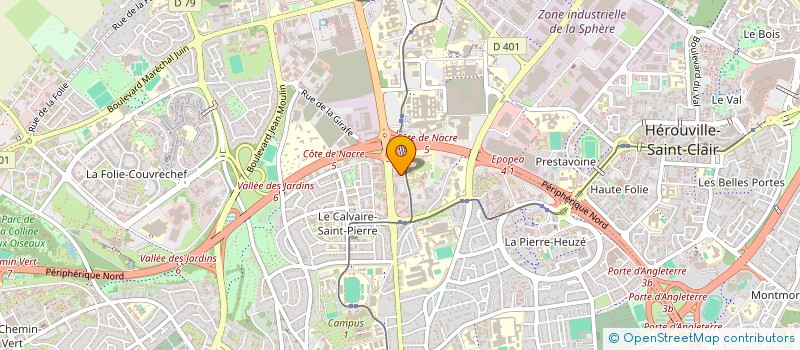 localisation de l'entreprise SOCIETE CIVILE L EQUERRE à CAEN