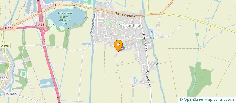 localisation de l'entreprise SOCIETE CIVILE L ETAPE  ARC-SUR-TILLE