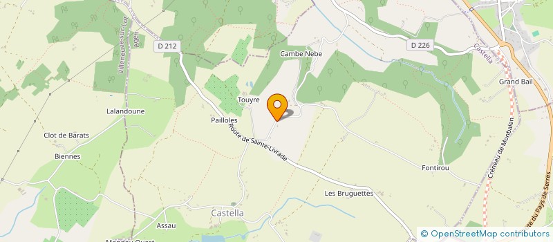 localisation de l'entreprise SOCIETE CIVILE L'OSTAL  LAROQUE-TIMBAUT