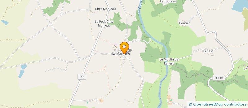 localisation de l'entreprise SOCIETE CIVILE LA BICHONNERIE  SAULGE