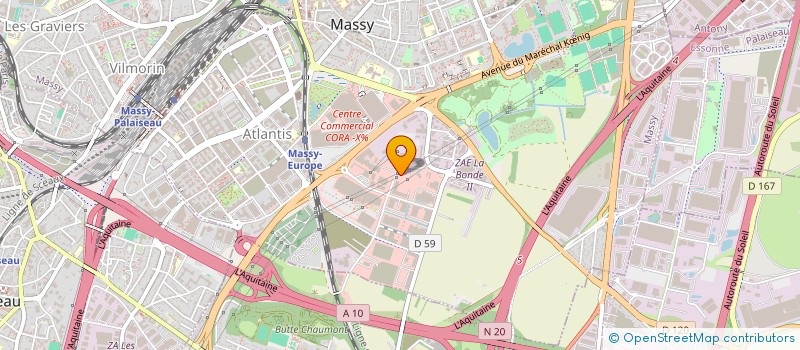 localisation de l'entreprise SOCIETE CIVILE LA BONDE 11 P à MASSY
