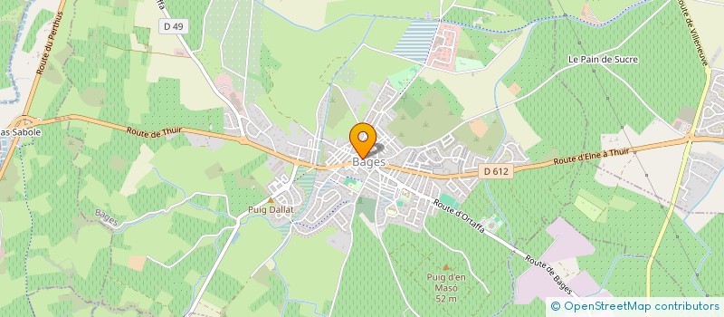 localisation de l'entreprise SOCIETE CIVILE LA CALCINE à BAGES