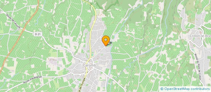 localisation de l'entreprise SOCIETE CIVILE LA CASTAGNADE  CAROMB