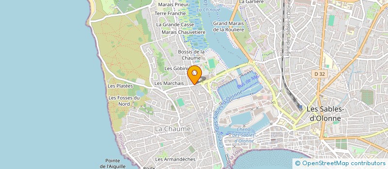 localisation de l'entreprise SOCIETE CIVILE LA CHAUMOISE à LES SABLES D'OLONNE