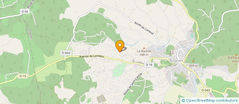 localisation de l'entreprise SOCIETE CIVILE LA COLLINE  ROGNES