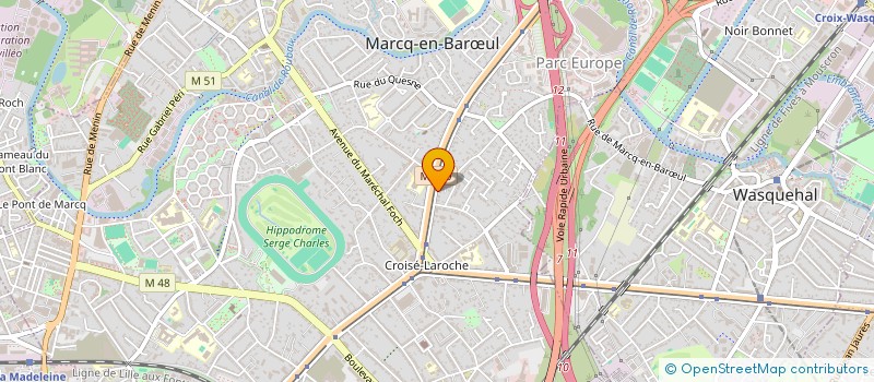 localisation de l'entreprise SOCIETE CIVILE LA CORDERIE à MARCQ-EN-BARŒUL