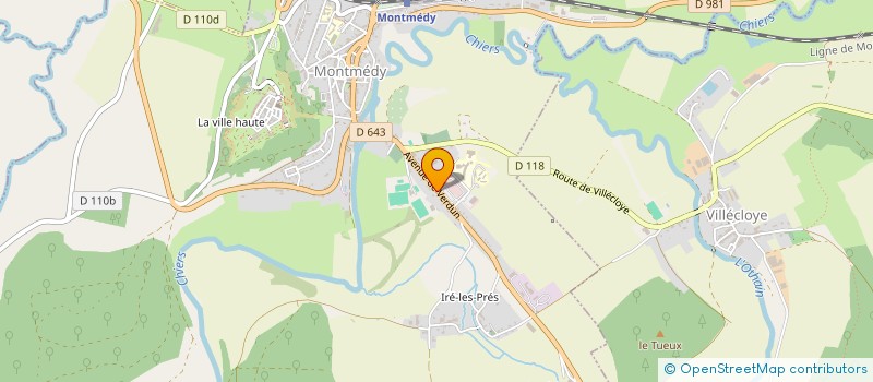 localisation de l'entreprise SOCIETE CIVILE LA CROIX D'AUNE à MONTMEDY