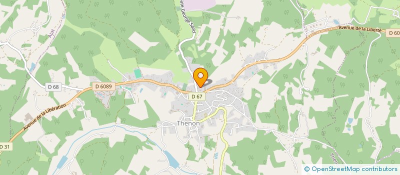 localisation de l'entreprise SOCIETE CIVILE LA CROIX VERTE  THENON