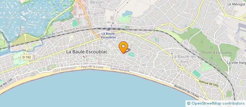 localisation de l'entreprise SOCIETE CIVILE LA FORESTIERE à LA BAULE-ESCOUBLAC