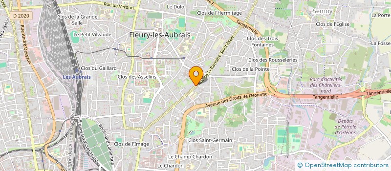 localisation de l'entreprise SOCIETE CIVILE LA GRANDE EAU à FLEURY-LES-AUBRAIS