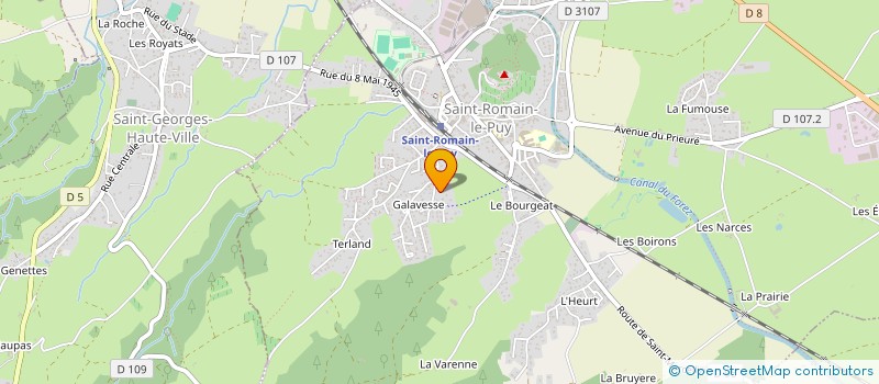 localisation de l'entreprise SOCIETE CIVILE LA MARQUE  SAINT-ROMAIN-LE-PUY