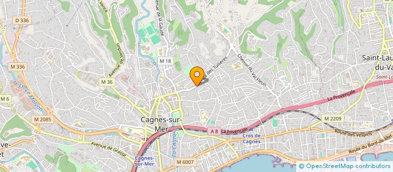localisation de l'entreprise SOCIETE CIVILE LA MEDITERRANEENNE à CAGNES SUR MER