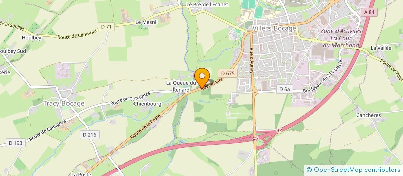 localisation de l'entreprise SOCIETE CIVILE LA MESANNEE  TRACY-BOCAGE