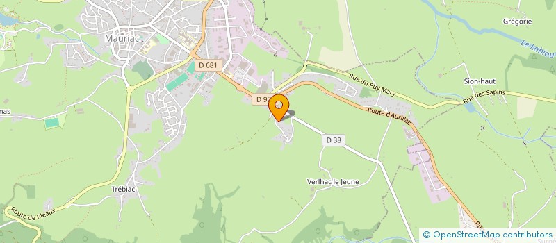 localisation de l'entreprise SOCIETE CIVILE LA MONTAGNE à MAURIAC