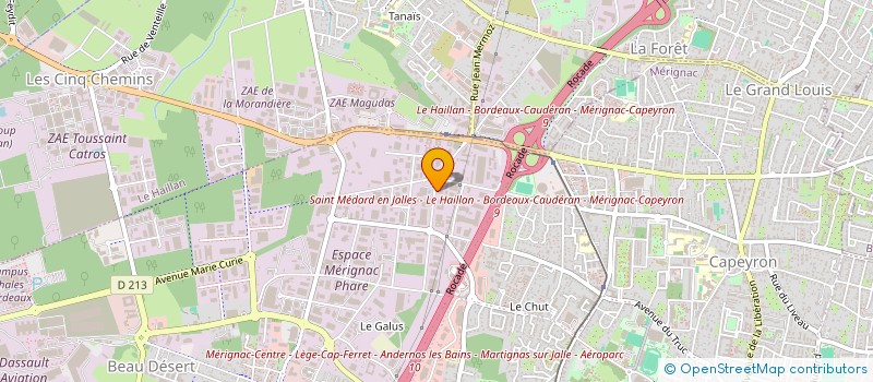 localisation de l'entreprise SOCIETE CIVILE LA PARABOLE  MERIGNAC