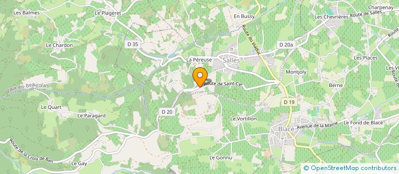 localisation de l'entreprise SOCIETE CIVILE LA PEREUSE  SALLES-ARBUISSONNAS-EN-BEAUJOLAIS