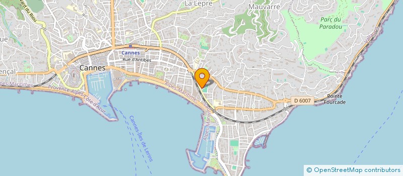 localisation de l'entreprise SOCIETE CIVILE LA QUIETERIE  CANNES