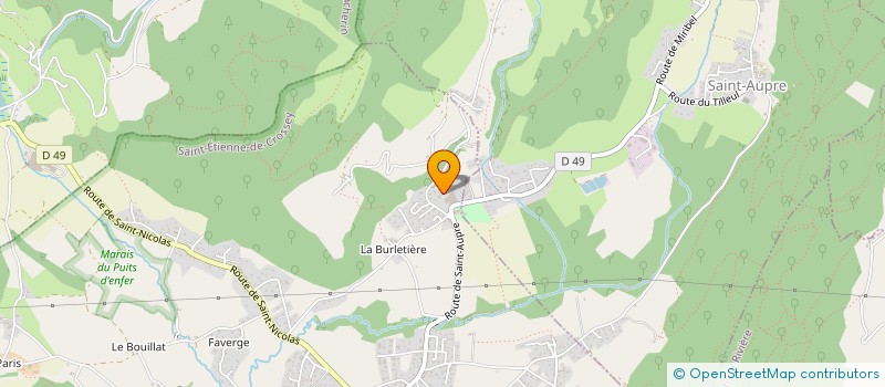 localisation de l'entreprise SOCIETE CIVILE LA ROCHETIERE  SAINT-AUPRE