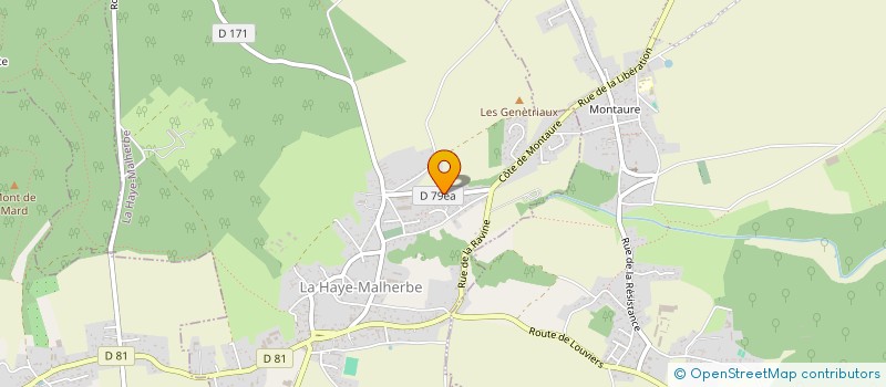 localisation de l'entreprise SOCIETE CIVILE LA STANSYLOISE  LA HAYE-MALHERBE