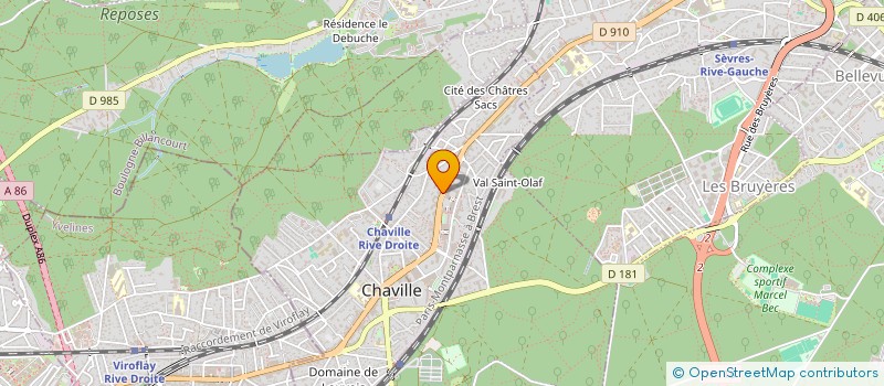 localisation de l'entreprise SOCIETE CIVILE LA TERRASSE D à CHAVILLE