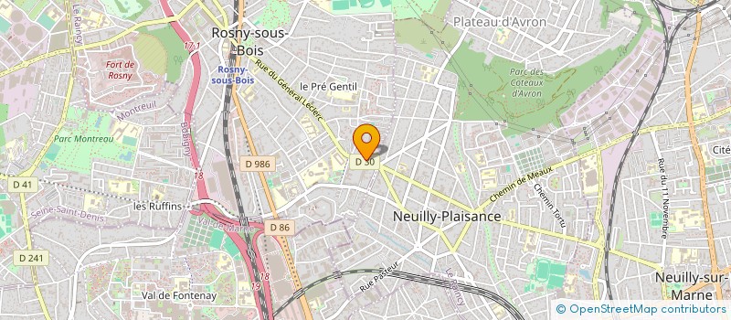 localisation de l'entreprise SOCIETE CIVILE LA VALDOTAINE à ROSNY-SOUS-BOIS