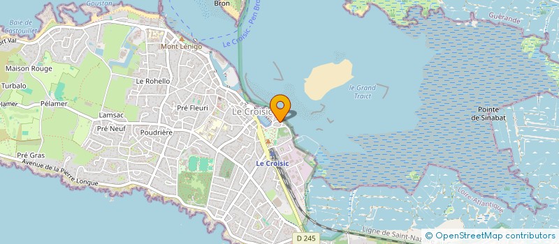 localisation de l'entreprise SOCIETE CIVILE LA VIGIE  LE CROISIC