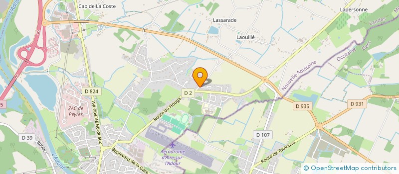 localisation de l'entreprise SOCIETE CIVILE LABARBE ET MANO  AIRE-SUR-L'ADOUR