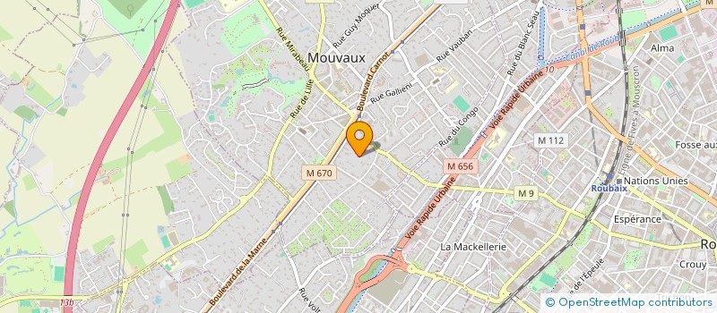 localisation de l'entreprise SOCIETE CIVILE LAFADEMA  MOUVAUX