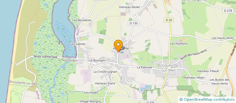 localisation de l'entreprise SOCIETE CIVILE LAMAGONA  BRICQUEVILLE-SUR-MER