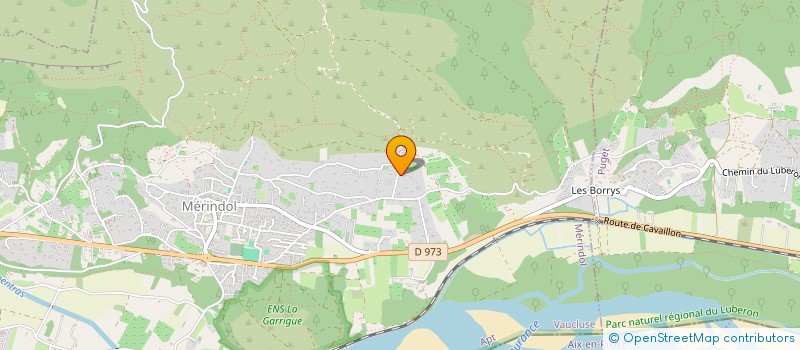 localisation de l'entreprise SOCIETE CIVILE LE BASTIDON  MERINDOL
