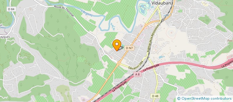 localisation de l'entreprise SOCIETE CIVILE LE CAPELIER à VIDAUBAN