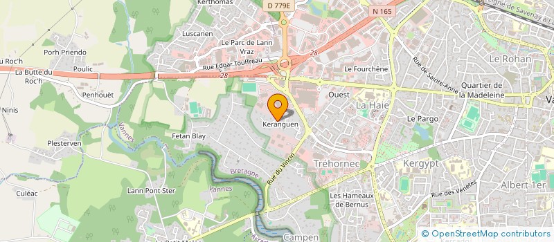 localisation de l'entreprise SOCIETE CIVILE LE CLAIR EN GUEN à VANNES