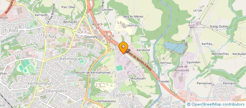 localisation de l'entreprise SOCIETE CIVILE LE CLOS DE SCHUMAN à QUIMPER