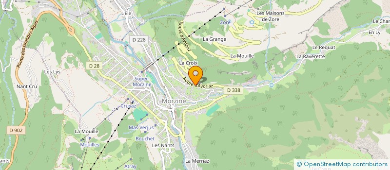 localisation de l'entreprise SOCIETE CIVILE LE COURTI à MORZINE