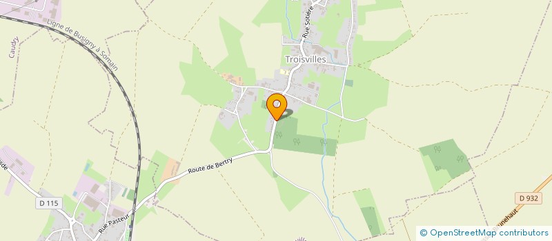 localisation de l'entreprise SOCIETE CIVILE LE GREEN MONT MERVAL  TROISVILLES