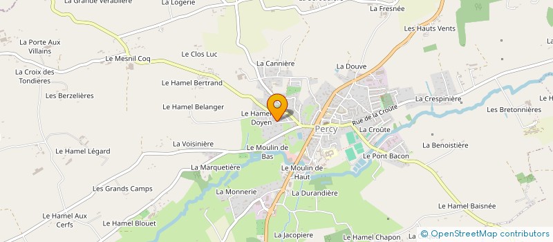 localisation de l'entreprise SOCIETE CIVILE LE JARDIN DU DOYEN  PERCY-EN-NORMANDIE