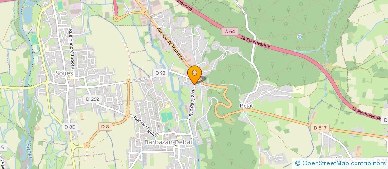 localisation de l'entreprise SOCIETE CIVILE LE MONTIOUS  BARBAZAN-DEBAT