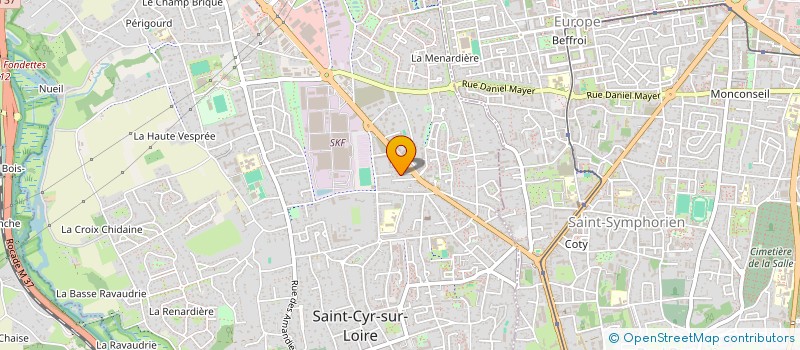 localisation de l'entreprise SOCIETE CIVILE LE PROREL à SAINT-CYR-SUR-LOIRE