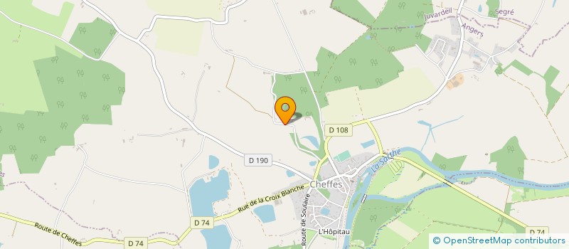 localisation de l'entreprise SOCIETE CIVILE LE TEILLEDRAS  CHEFFES