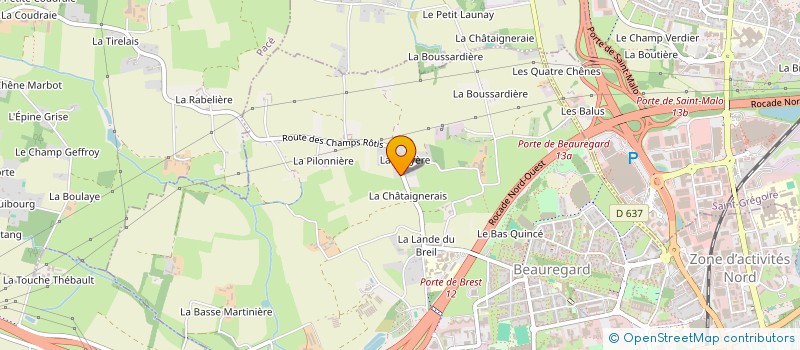 localisation de l'entreprise SOCIETE CIVILE LE TOIT  RENNES