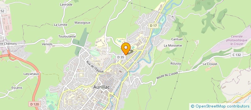 localisation de l'entreprise SOCIETE CIVILE LEANDRI à AURILLAC