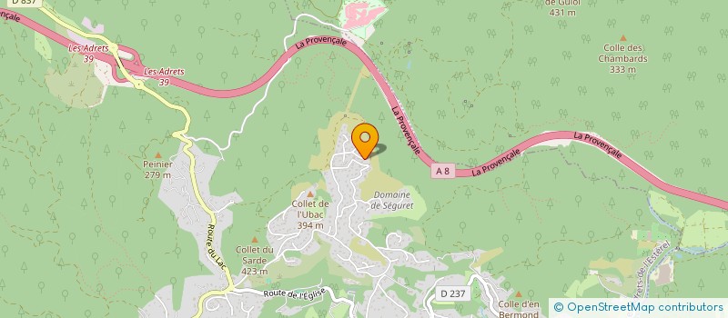 localisation de l'entreprise SOCIETE CIVILE LEATY INVEST  LES ADRETS-DE-L'ESTEREL